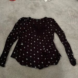 Black patterned blouse